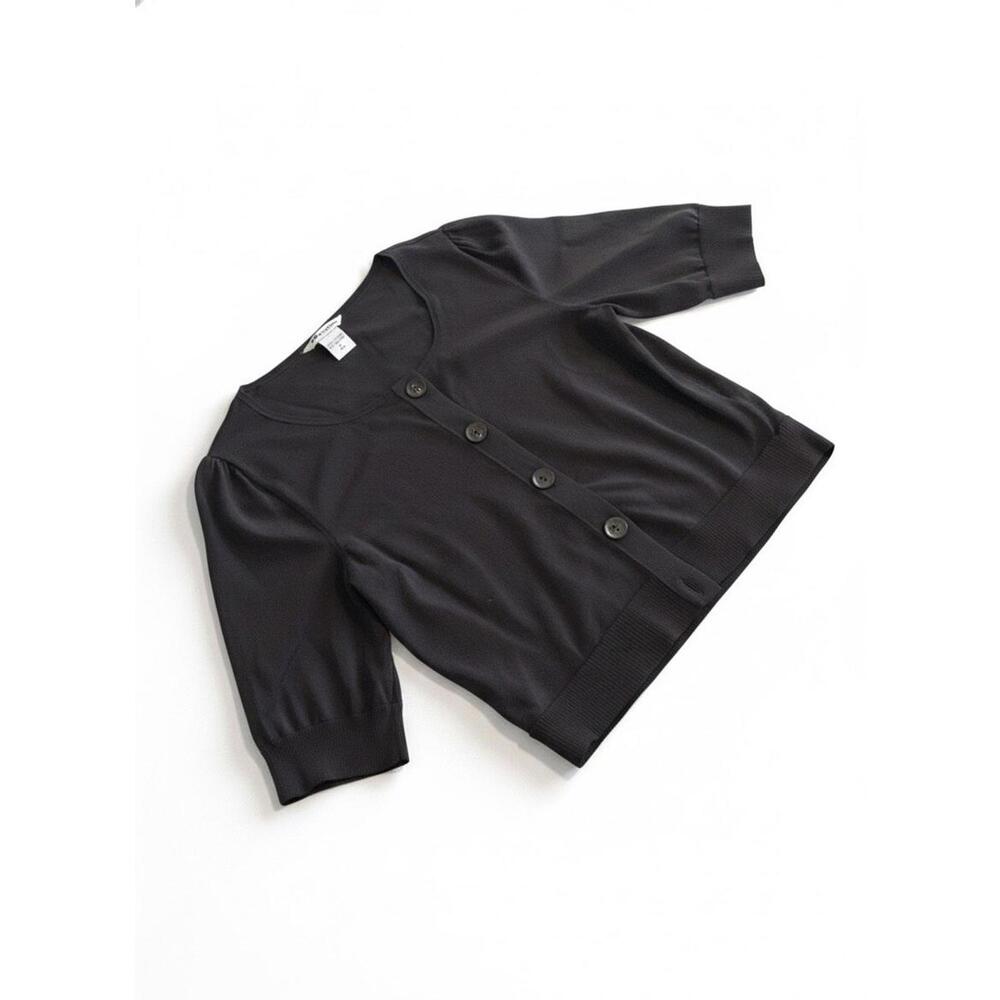 Nygard Collection Black button Up Cardigan Size Small